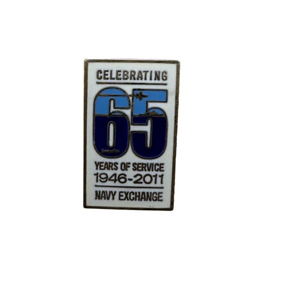 Celebrating 65 Years Navy Exchange Pin 1946-2011 Collectible Lapel Badge - Picture 3 of 4